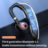 Universal Bluetooth Earphone - Single-ear Rotating Black / White - Extra Image