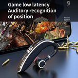 Universal Bluetooth Earphone - Single-ear Rotating Black / White - Extra Image