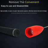 Improve Golf Swing with Wedge Trainer - Red - Rear View