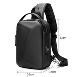 Waterproof Chest Bag Usb Port Lightweight Outdoor Shoulder Messenger Bag - Extra Image