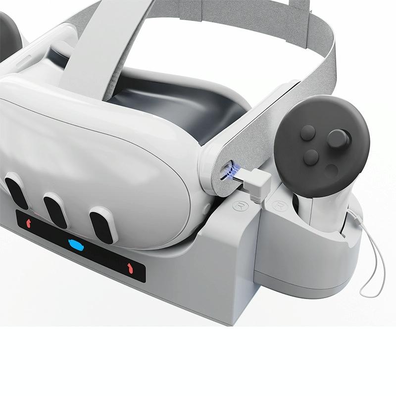 Gray Wall Mount for Meta Quest 3 Vr Helmet Charging