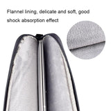 13.3 Inch Portable Laptop Bag with Single-shoulder Strap - Grey - Rear View