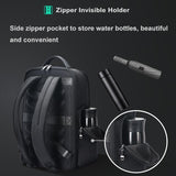 Large-capacity Business Laptop Backpack with Usb & Type-c Port - First-layer Cowhide Black - Extra Image