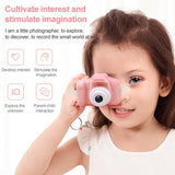 Mini Children Camera - 2.0 Inch Lcd Screen - Hd Single Camera - 1300w - Black - Top-Down View