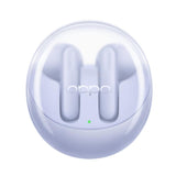 Wireless Bluetooth Earphones with Noise Reduction for Calls and Music - Semi-in-ear Design - White - Rear View