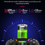 Wireless Bluetooth Grip for Ps4 with Dazzling Colour Light - Black - Extra Image