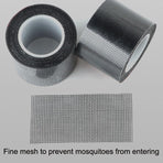 Anti-mosquito Window Screen Curtain - Repair Subsidy - Gray