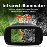 3 Ips Screen Digital Night Vision Binoculars with 3 Display - Black - Rear View