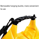 5L Waterproof Drifting Stream Bag Foldable Storage Bucket - Yellow - Rear View