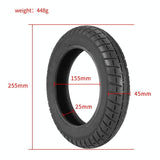 10x2 Inner Tube & Outer Tire Combo for Xiaomi M365 / M365 Pro Electric Scooter - Black - Top-Down View