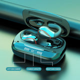 Wireless T20 Tws Bluetooth Earphones with Led Display & Charging Box - Black