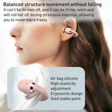 Symphony Gs09s Tws Bluetooth Earphones - Zga Air Conduction - Black - 45-Degree Angle