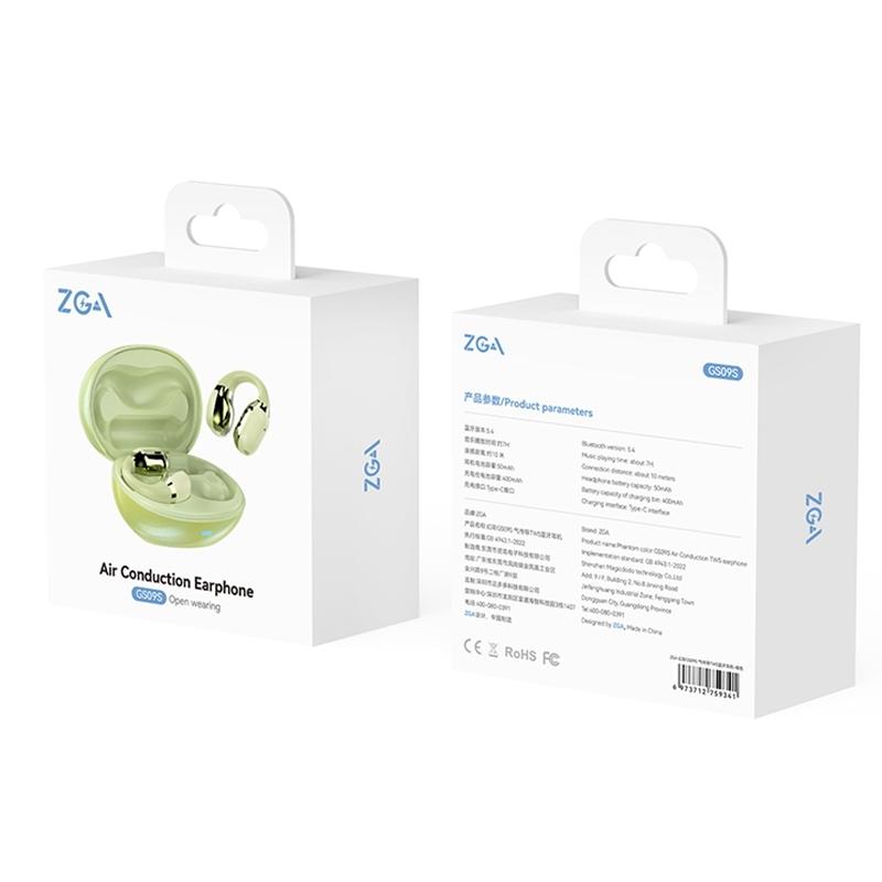 Symphony Gs09s Tws Bluetooth Earphones - Zga Air Conduction - Black