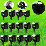 14-piece Golf Putter Clip Set for Outdoor use in Black - Low Angle