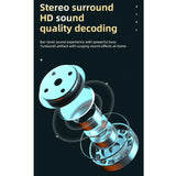 Business Style Bluetooth 5.0 Earphone with Fingerprint Touch - Black