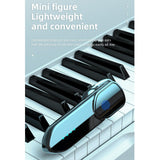 Business Style Bluetooth 5.0 Earphone with Fingerprint Touch - Black