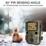 Outdoor Night Vision Hunting Camera with 4k Hd and Infrared Induction Camouflage Design - Top-Down View