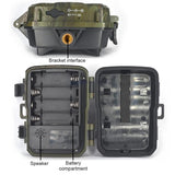 Outdoor Night Vision Hunting Camera with 4k Hd and Infrared Induction Camouflage Design - Rear View