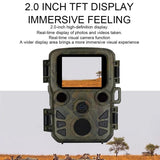 Outdoor Night Vision Hunting Camera with 4k Hd and Infrared Induction Camouflage Design - Low Angle