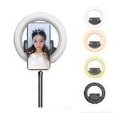 Selfie Live Broadcast Ring Light for Beautifying and Fill Lighting - Front View