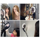 Selfie Live Broadcast Ring Light for Beautifying and Fill Lighting - Close-Up Angle