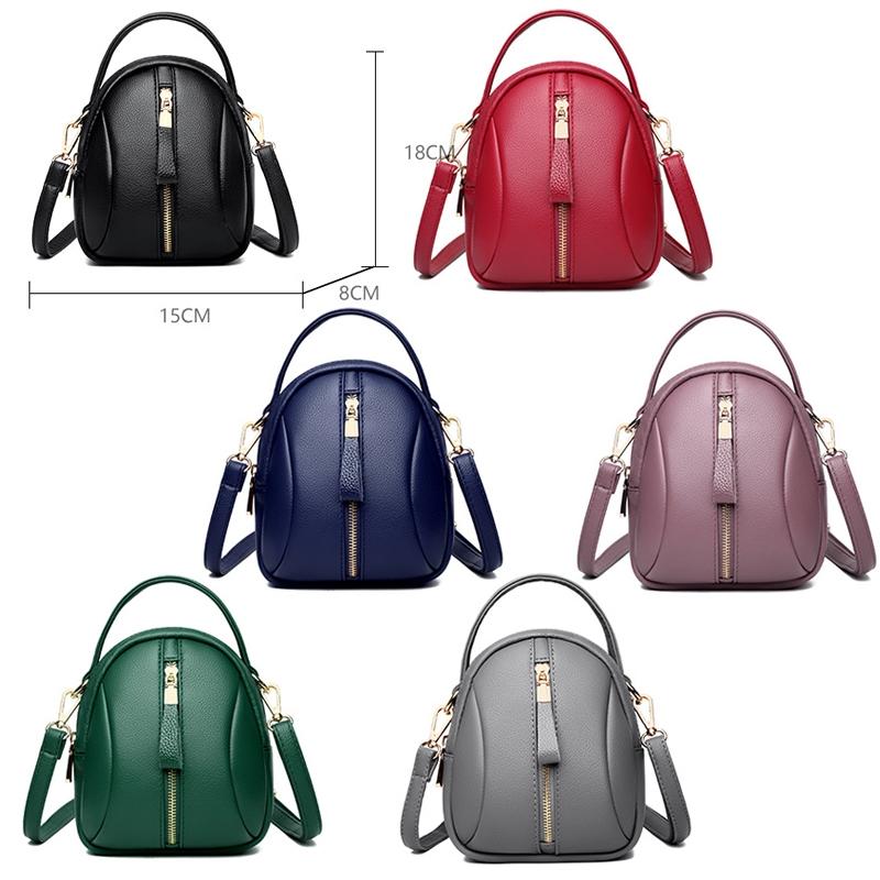 Multi Compartment Shoulder Bag For Women - Red
