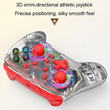 Wireless Dual Vibration Gamepad for Ps3 / Ps4 with Rgb Lights - Red