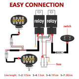 5.5 Inch Elliptical Hybrid Car Work Light - Top-Down View