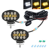 5.5 Inch Elliptical Hybrid Car Work Light - 45-Degree Angle