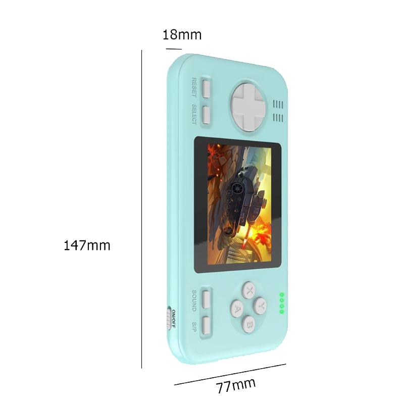 Portable Game Console With 8000Mah Battery And Colour Screen - Black Orange