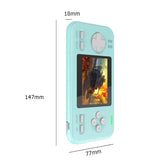 Portable Game Console With 8000Mah Battery And Colour Screen - Black Orange - Side View