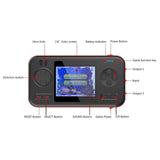 Portable Game Console With 8000Mah Battery And Colour Screen - Black Orange - Top-Down View