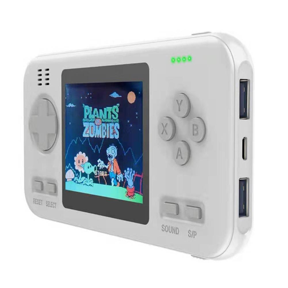 Portable Game Console With 8000Mah Battery And Colour Screen - Black Orange