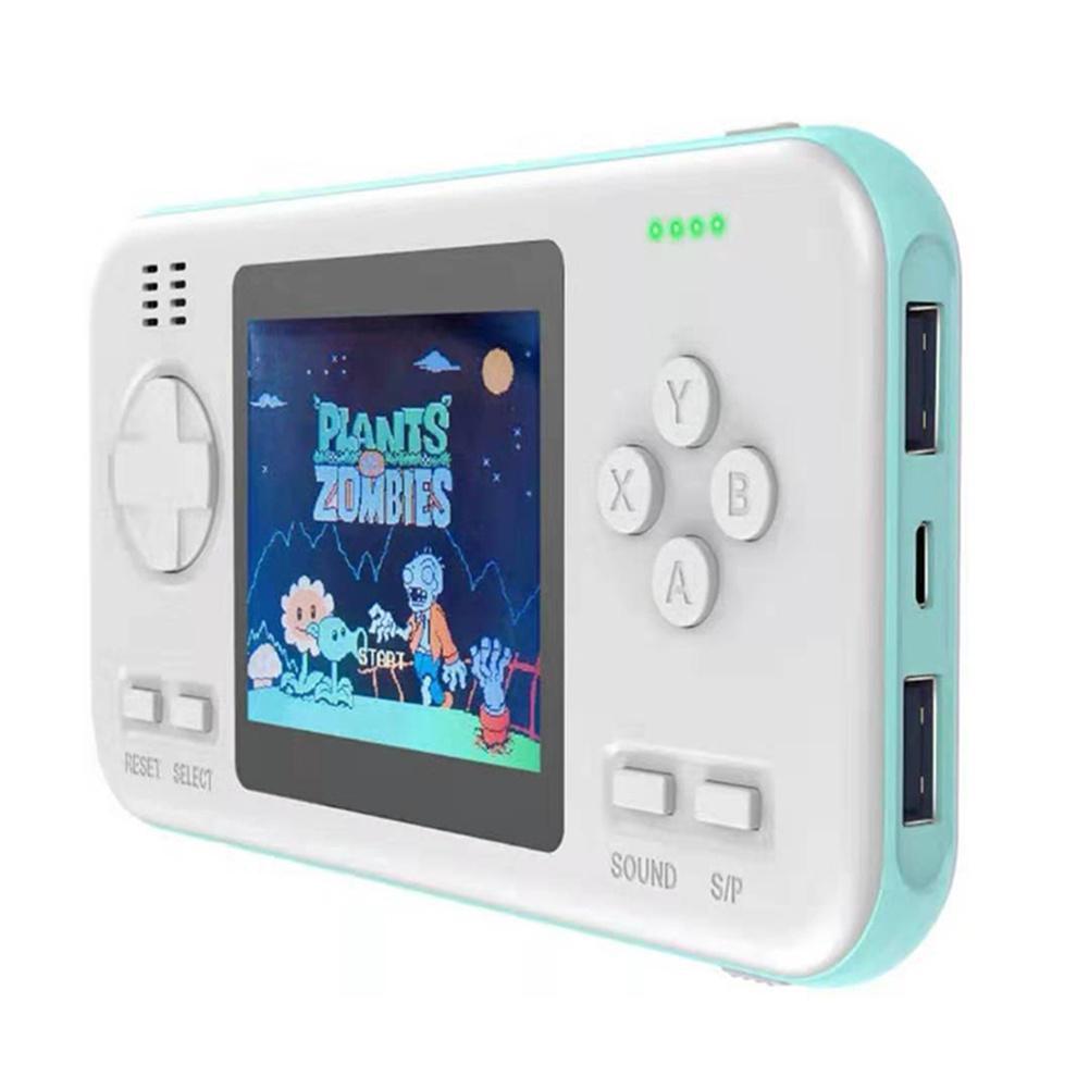 Portable Game Console With 8000Mah Battery And Colour Screen - Black Orange