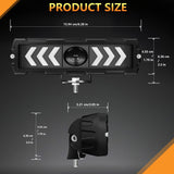 6 Inch Arrow Monocular Spotlight Black - Side View