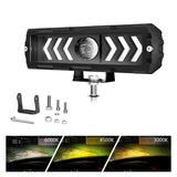 6 Inch Arrow Monocular Spotlight Black - Top-Down View