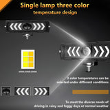 6 Inch Arrow Monocular Spotlight Black - 45-Degree Angle