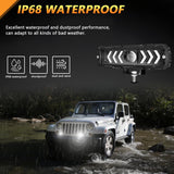 6 Inch Arrow Monocular Spotlight Black - Extra Image