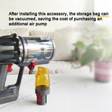 Universal Vacuum Suction Tip Adapter for Dyson Vacs - Yellow - Close-Up Angle