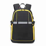 Student Backpack - Lightweight and Durable - Ideal for School - Large Yellow - Front View