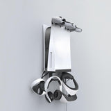 Wall-Mounted Bracket For Ps5 Console With Controller Vr Glasses And Headphone Storage - Black - Front View