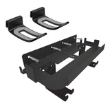 Wall-Mounted Bracket For Ps5 Console With Controller Vr Glasses And Headphone Storage - Black - Side View