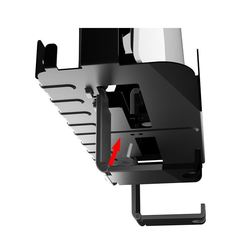 Wall-Mounted Bracket For Ps5 Console With Controller Vr Glasses And Headphone Storage - Black