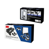 Wall-Mounted Bracket For Ps5 Console With Controller Vr Glasses And Headphone Storage - Black