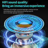 Wireless Gaming Earphones with Noise Reduction - Black - Low Angle