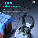 Wireless Gaming Earphones with Noise Reduction - Black - Extra Image