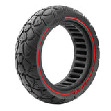 Electric Scooter Tire - 10X3 53.5 Card 255X80 & 80 / 65-6.5 Universal Off-Road Red - Top-Down View