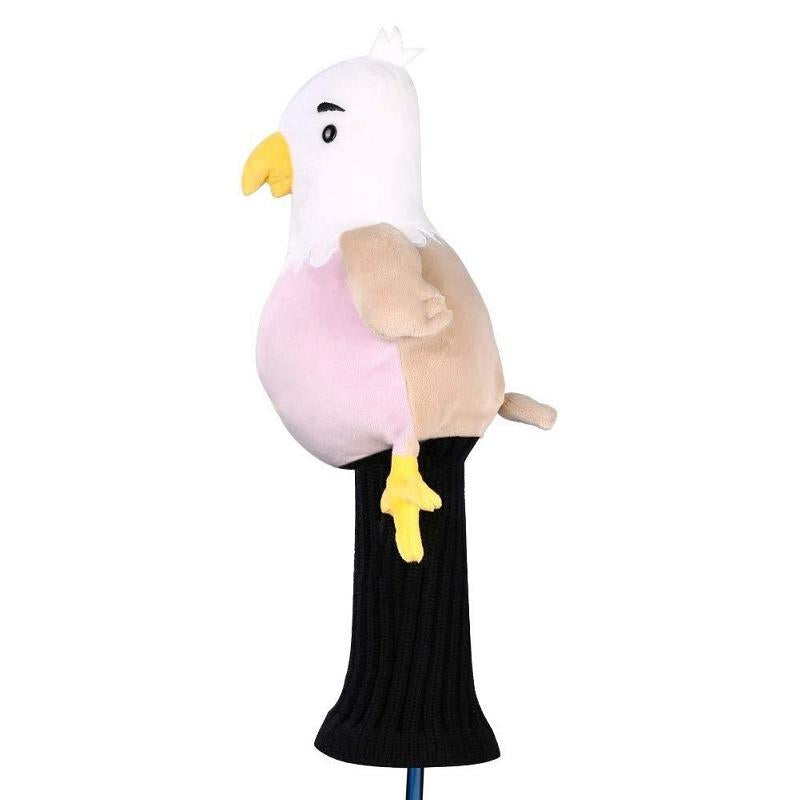 Adorable Plush Golf Club Cover for Animals - Brown