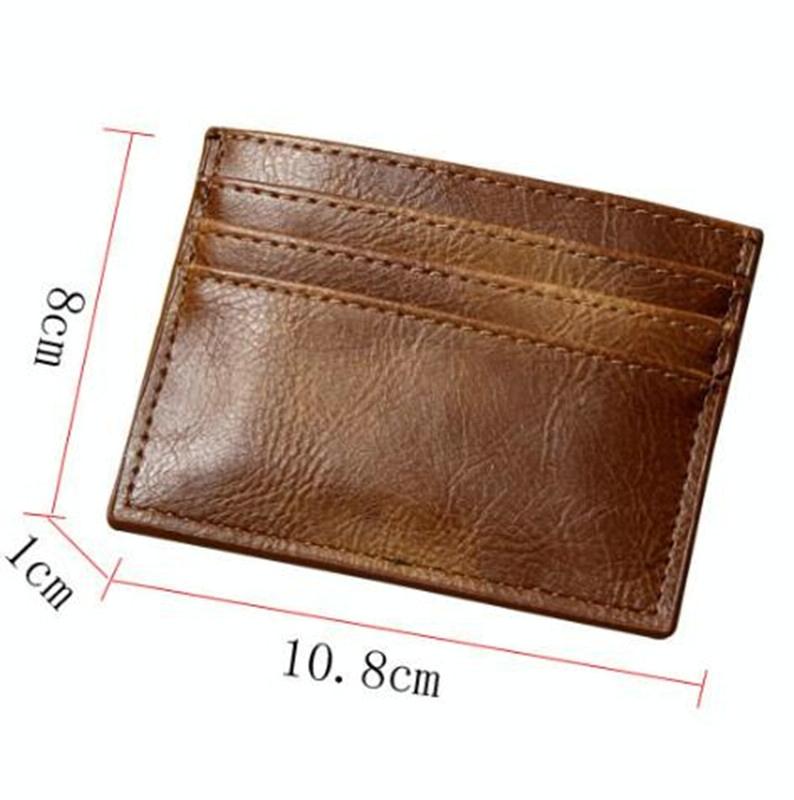 Multi Card Holder For Men Driver License Bank Cards - Red