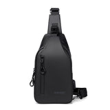 Men Outdoor Chest Bag Messenger Bag - Black